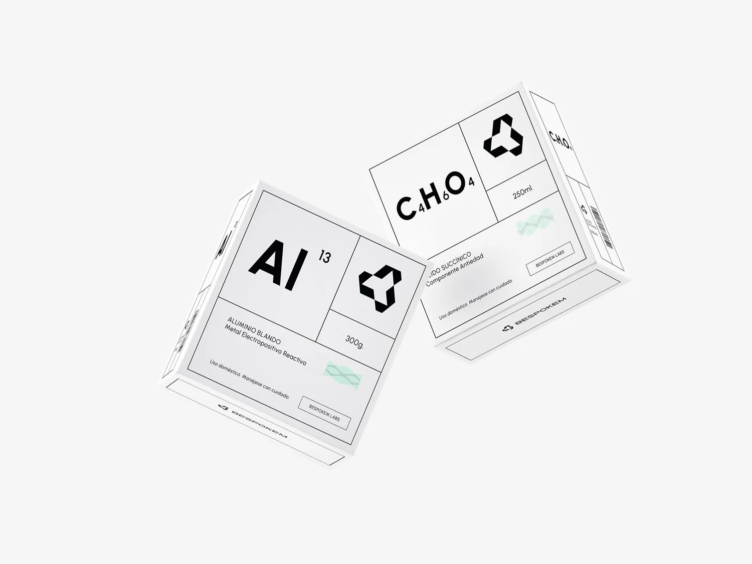 Bespokem brand identity — biotech startup reshaping the chemical industry, designed by Manifiesto